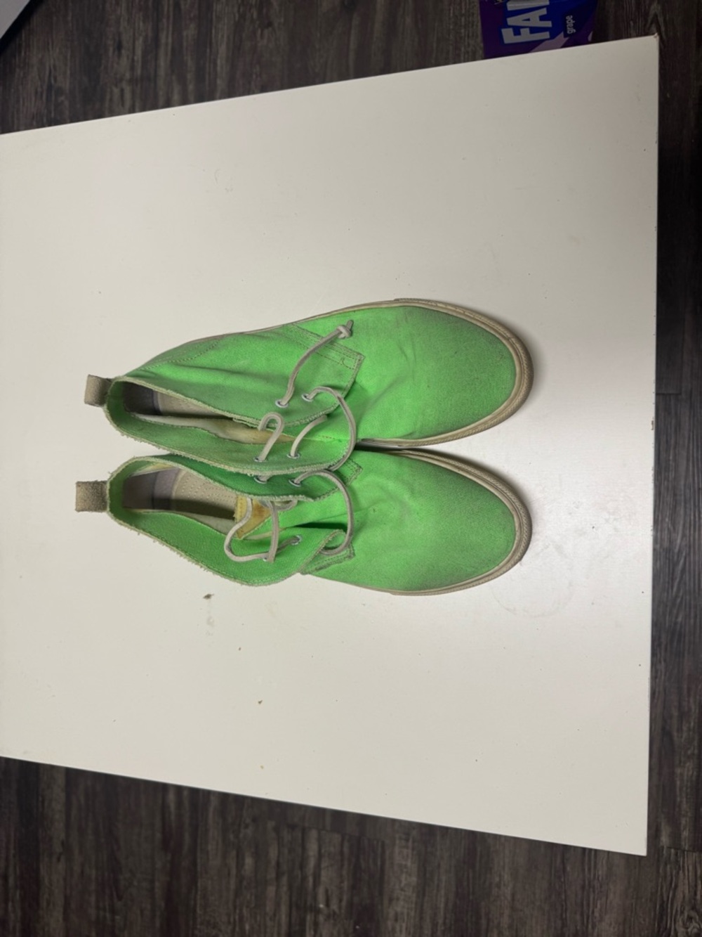 Green Men's Casual Canvas Chukka Boots